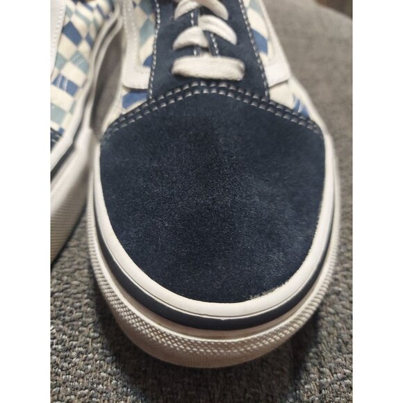 Size Mens 8.5 Womens 10.5- VANS Old Skool Blue Topaz Checkerboard Skateboarding - Picture 4 of 13